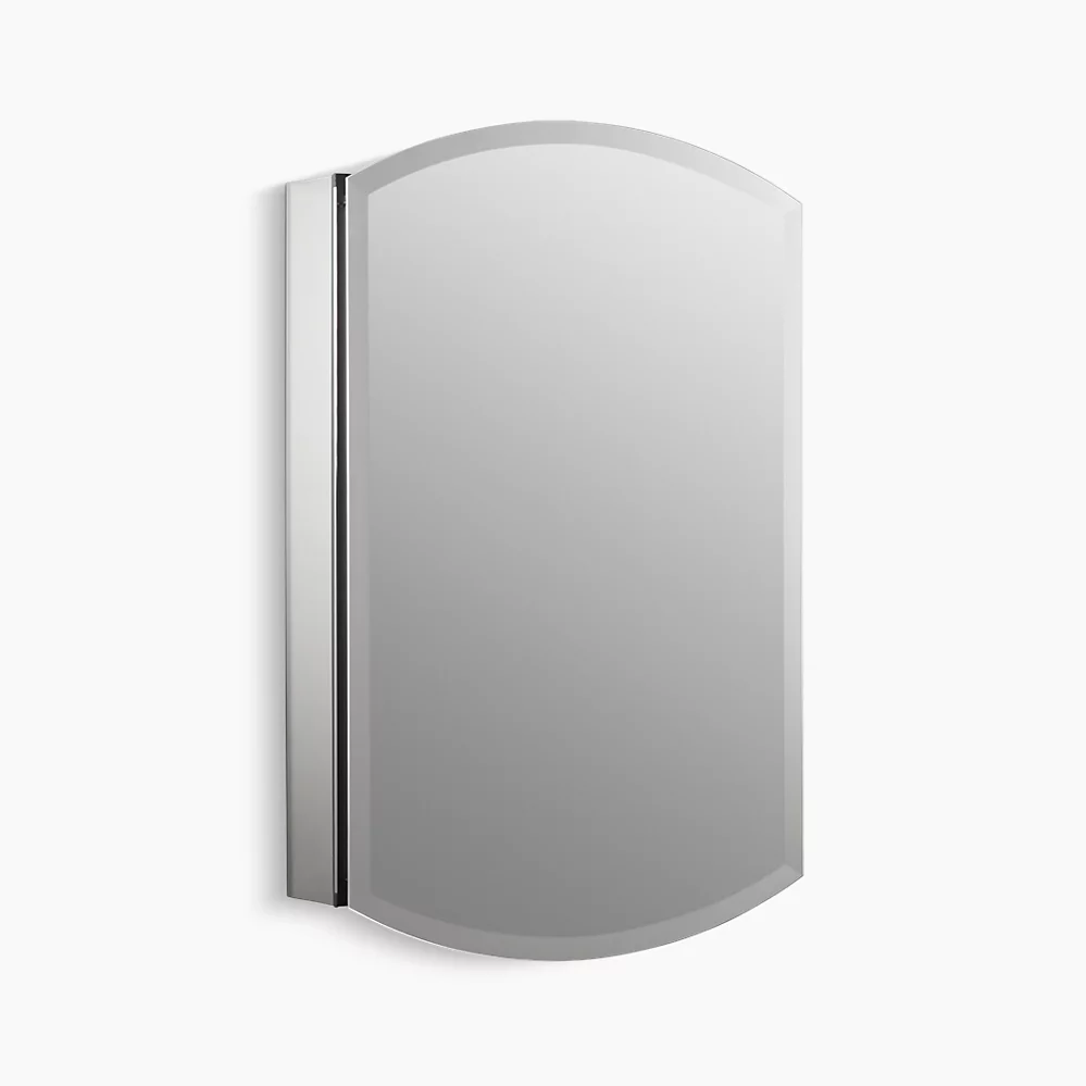 kohler Archer®20" W x 31" H aluminum single-door medicine cabinet beveled edges