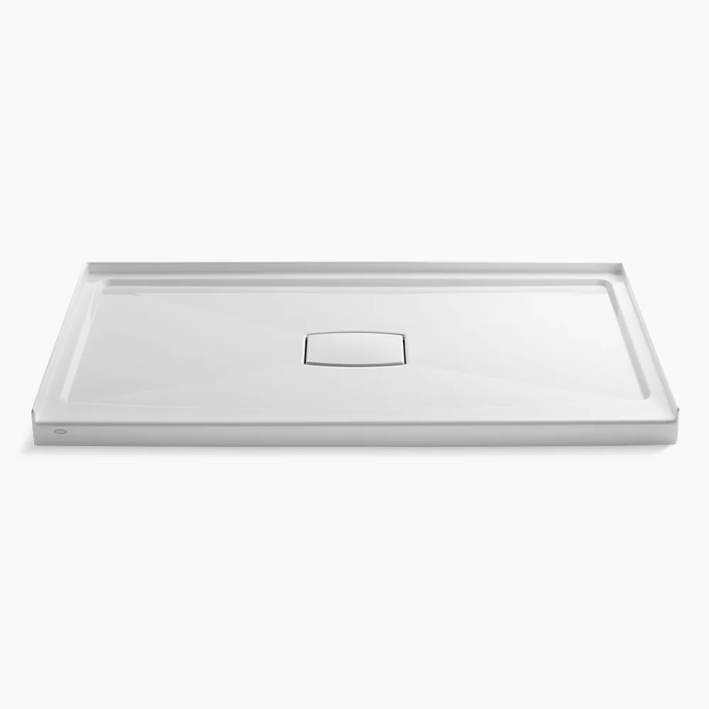 kohler Archer®60" x 36" alcove shower base center drain