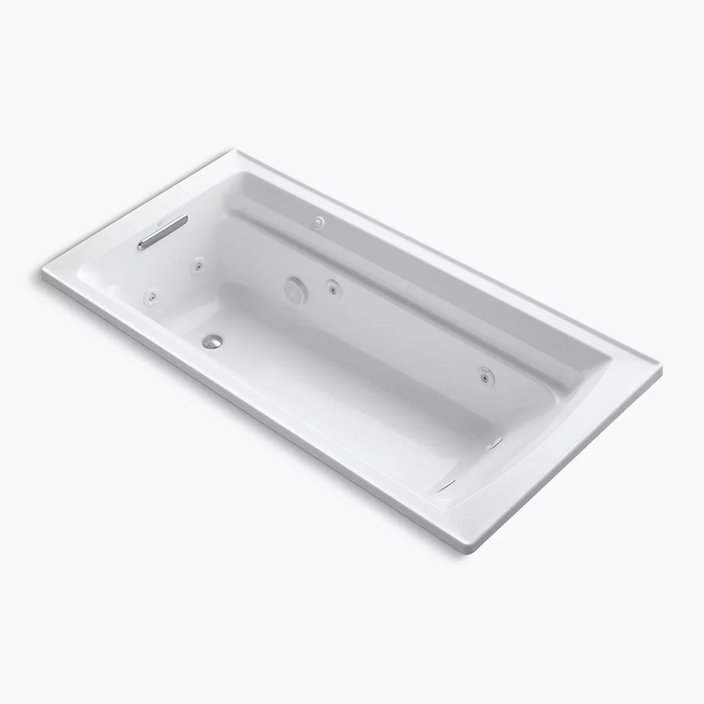 kohler Archer®72" x 36" drop-in heated whirlpool bath
