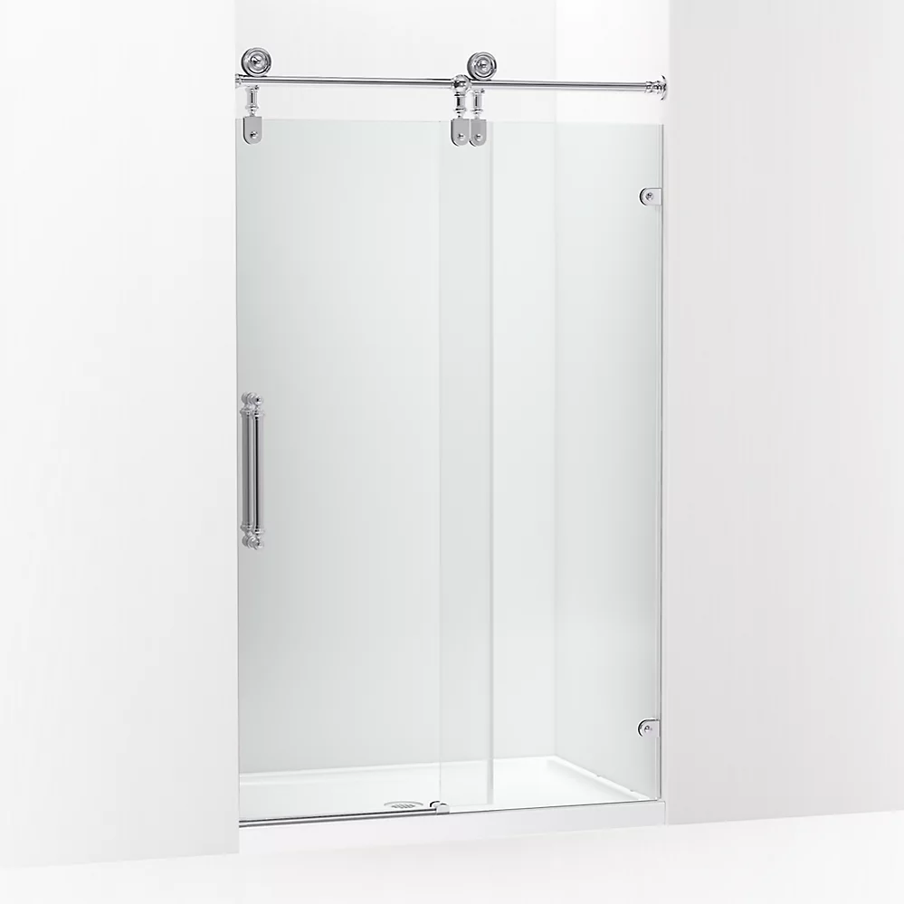 kohler Artifacts™80-7/8" H sliding shower door with 3/8"-thick glass