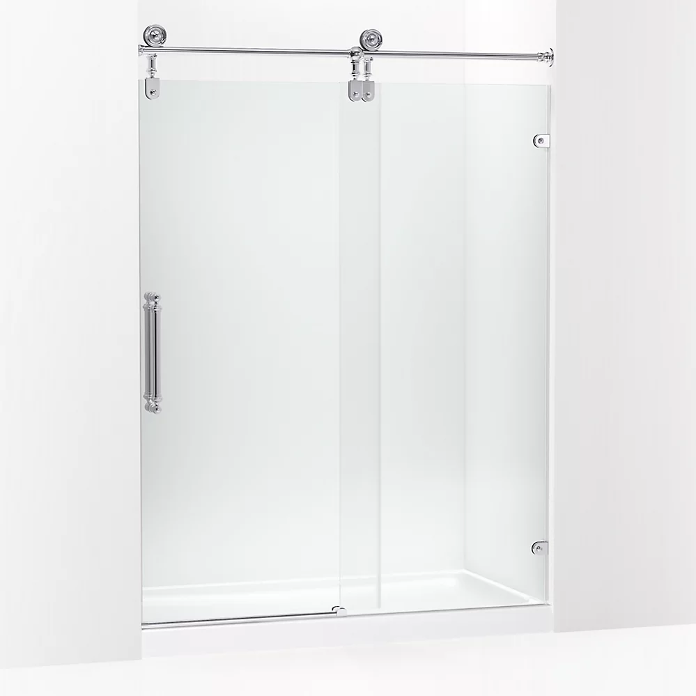 kohler Artifacts™80-7/8" H sliding shower door with 3/8"-thick glass