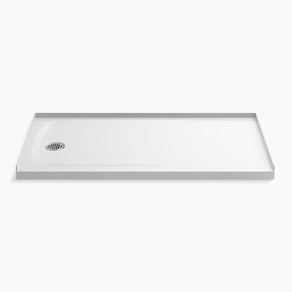 kohler Ballast®60" x 32" alcove shower base left drain