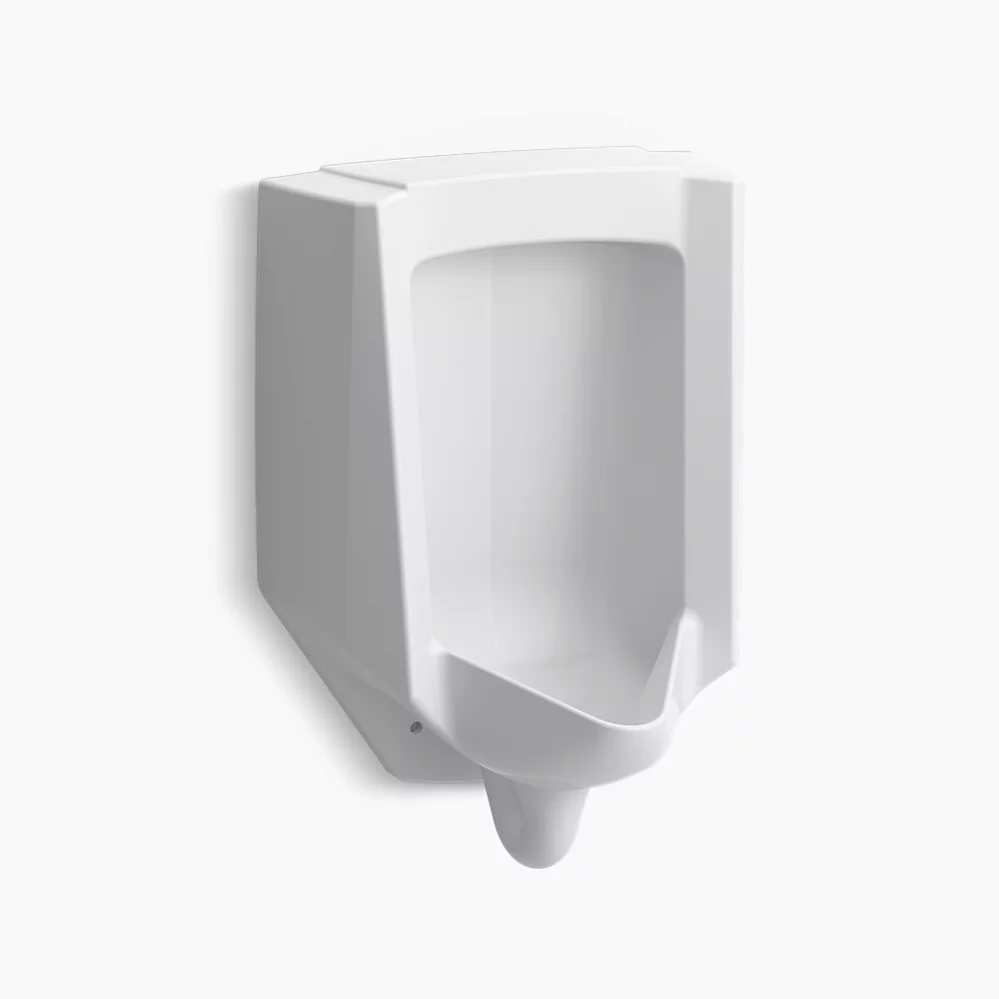 kohler Bardon™High-Efficiency Urinal (HEU) washout wall-hung 0.125 gpf to 1.0 gpf rear spud antimicrobial