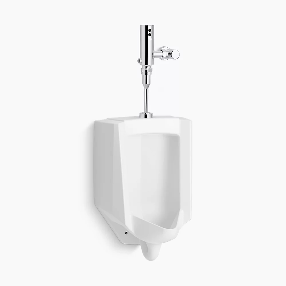 kohler Bardon™High-efficiency urinal with Mach® Tripoint® touchless 0.125 gpf HES-powered flushometer