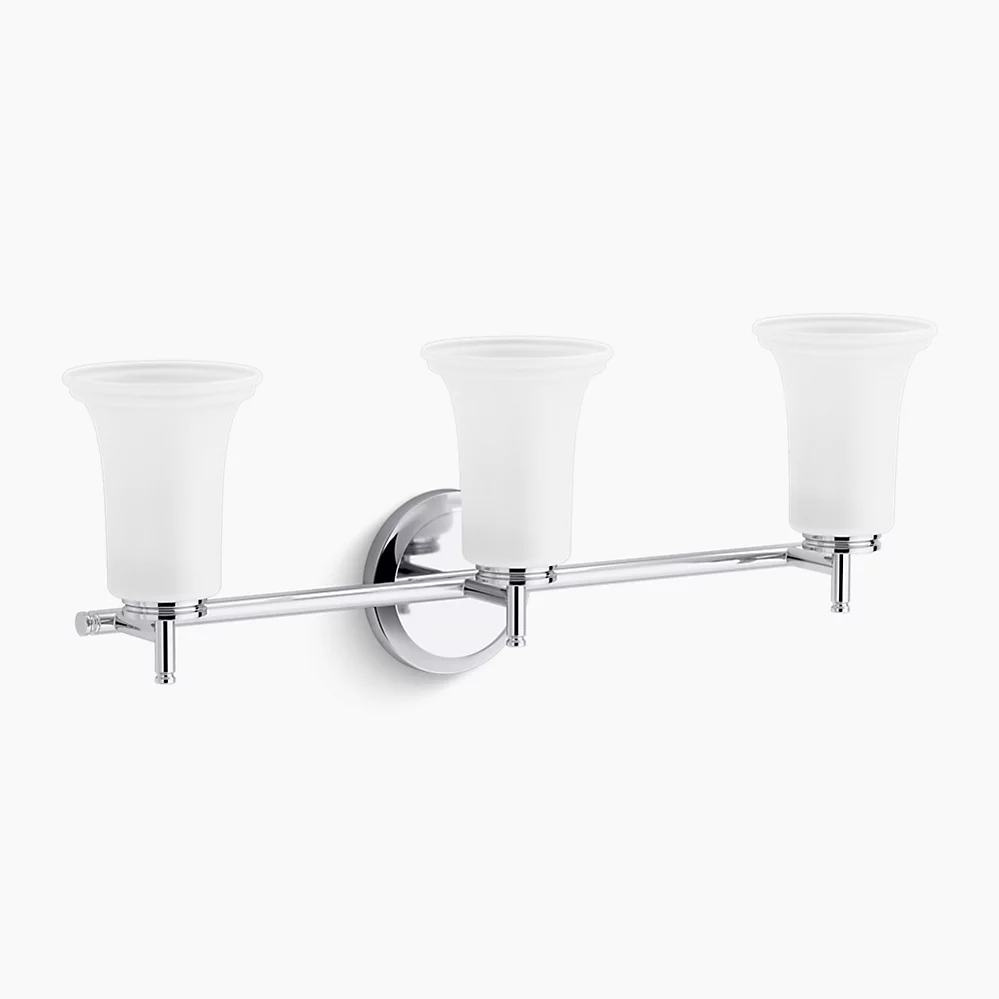 kohler Bellera®Three-light sconce with frosted shades