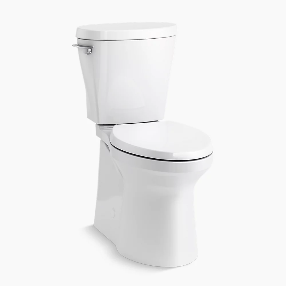 kohler Betello®ContinuousClean XT two-piece elongated toilet with skirted trapway 1.28 gpf