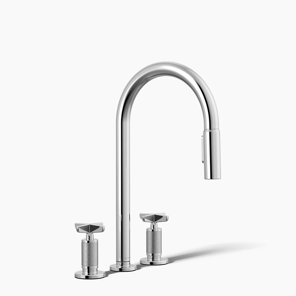 kohler Billet™Pull-down kitchen sink faucet with two-function sprayhead