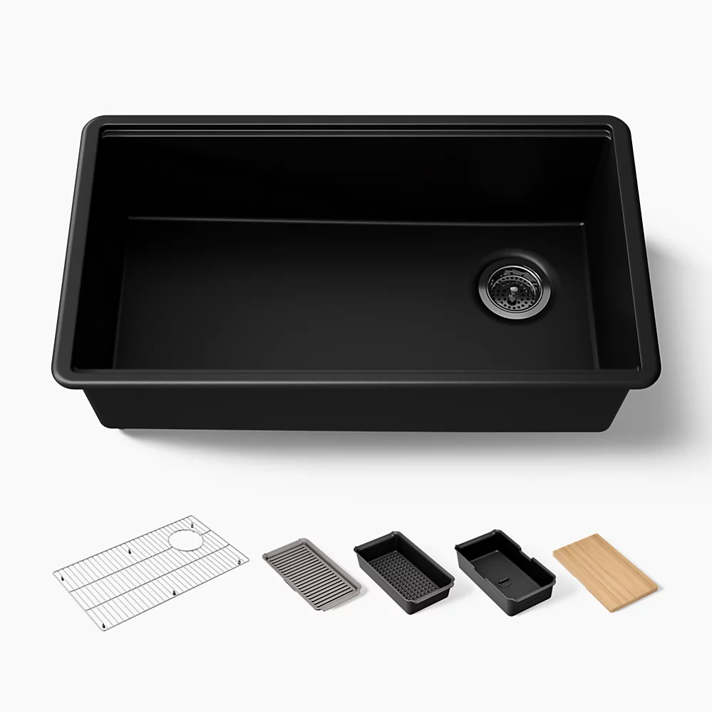 kohler Billings®32-1/2" undermount single-bowl workstation kitchen sink