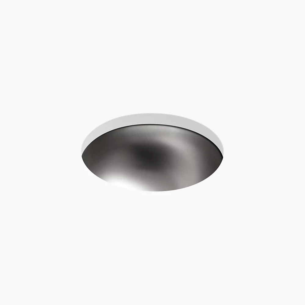 kohler Bolero®13-3/4" round drop-in/undermount bathroom sink no overflow