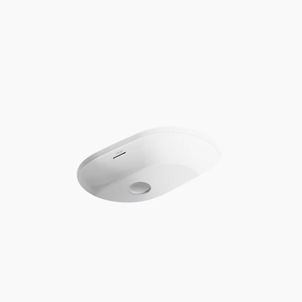 kohler Brazn®24-1/4" oval undermount bathroom sink