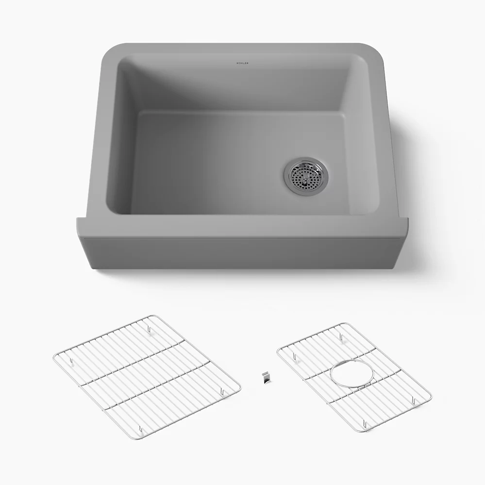 kohler Cairn®29-11/16" undermount single-bowl farmhouse kitchen sink