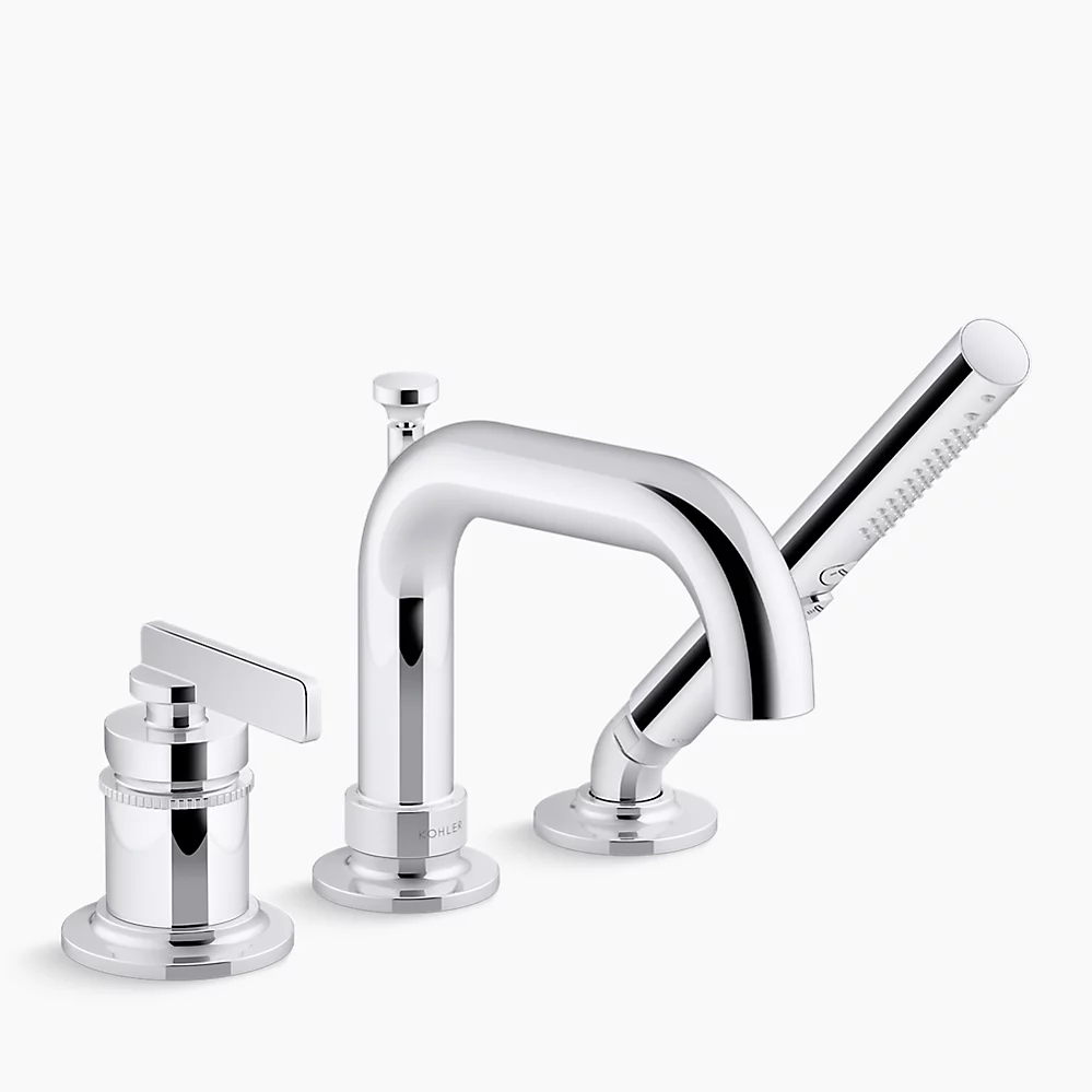 kohler Castia™ by Studio McGeeDeck-mount bath faucet with handshower