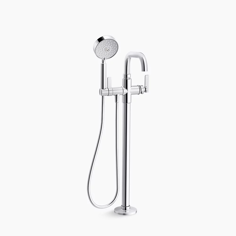 kohler Castia™ by Studio McGeeFloor-mount bath filler trim with handshower