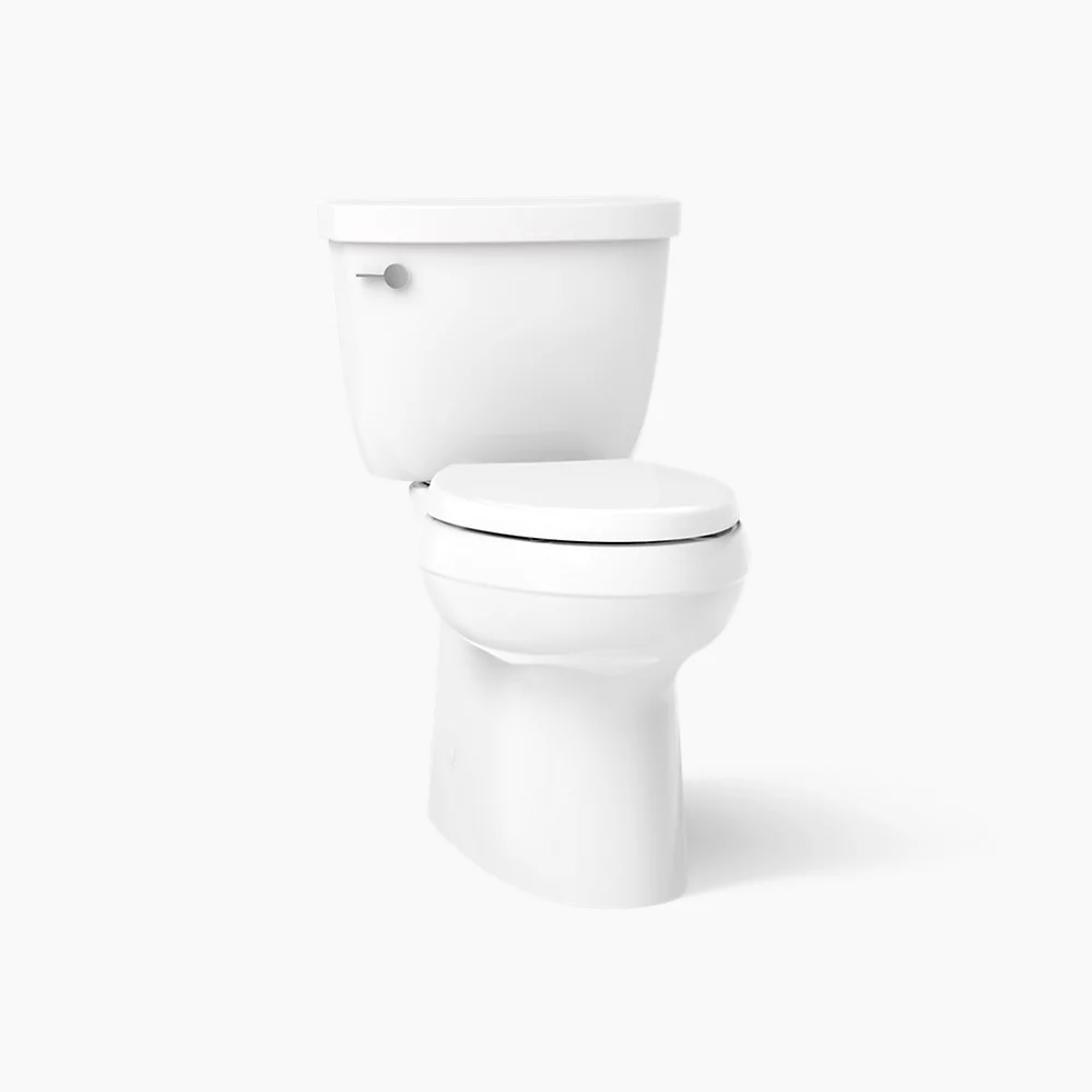 kohler Cimarron®Two-piece elongated toilet with skirted trapway 1.28 gpf