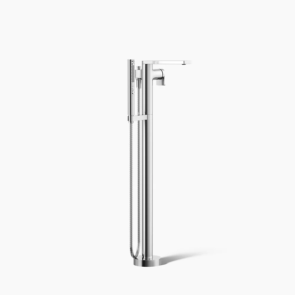 kohler Composed®Floor-mount bath filler trim with handshower