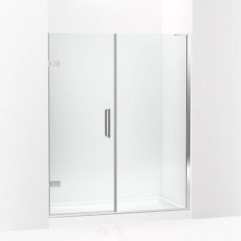 kohler Composed™71-3/4" H pivot shower door with 3/8"-thick glass