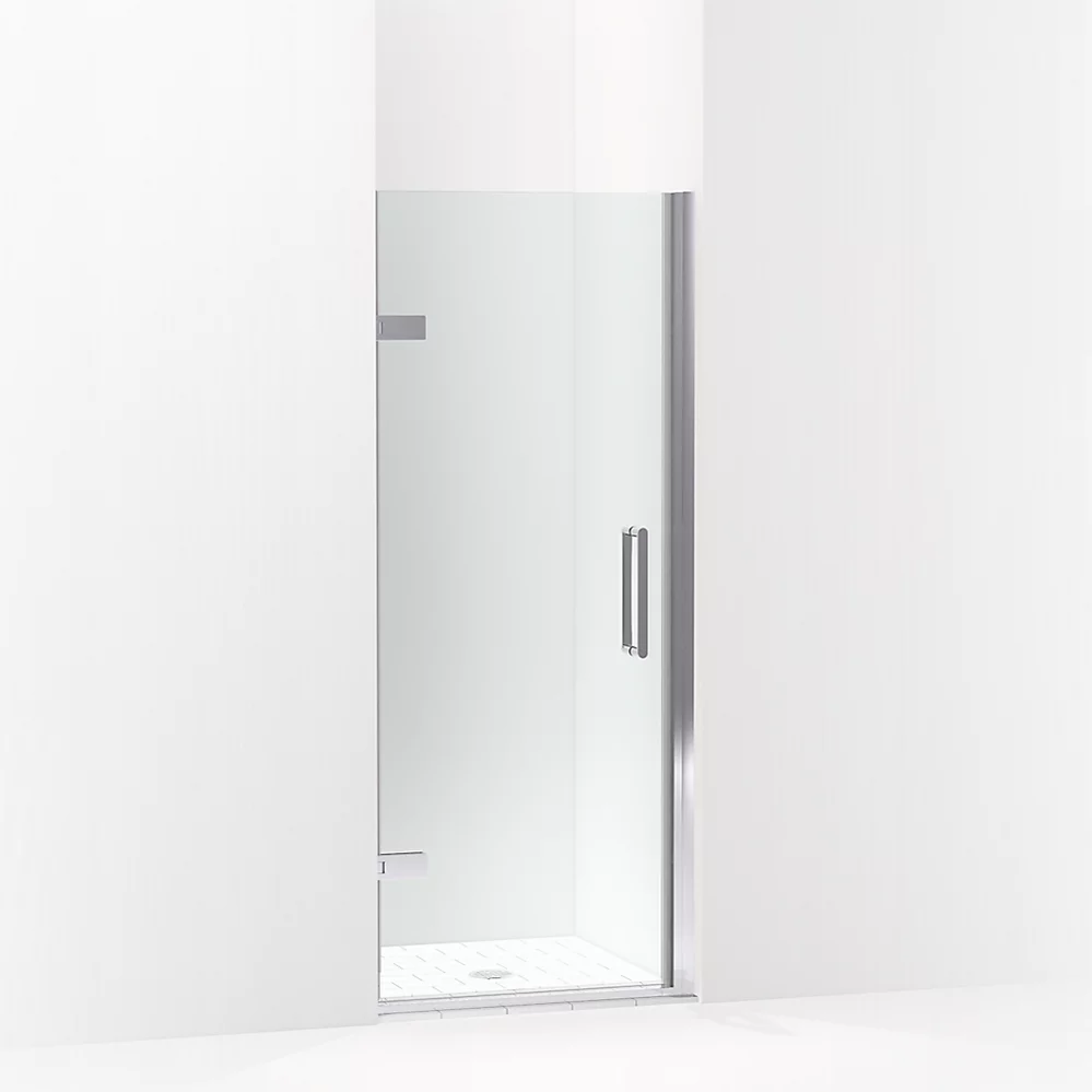 kohler Composed™Frameless pivot shower door 71-5/8" H x 29-5/8 - 30-3/8" W with 3/8" thick Crystal Clear glass