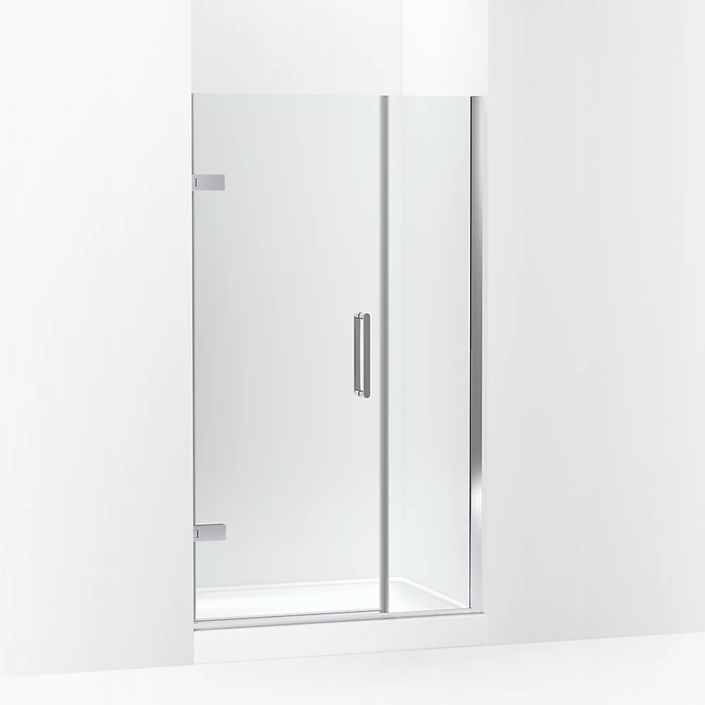 kohler Composed™Frameless pivot shower door 71-9/16" H x 39-5/8 - 40-3/8" W with 3/8" thick Crystal Clear glass