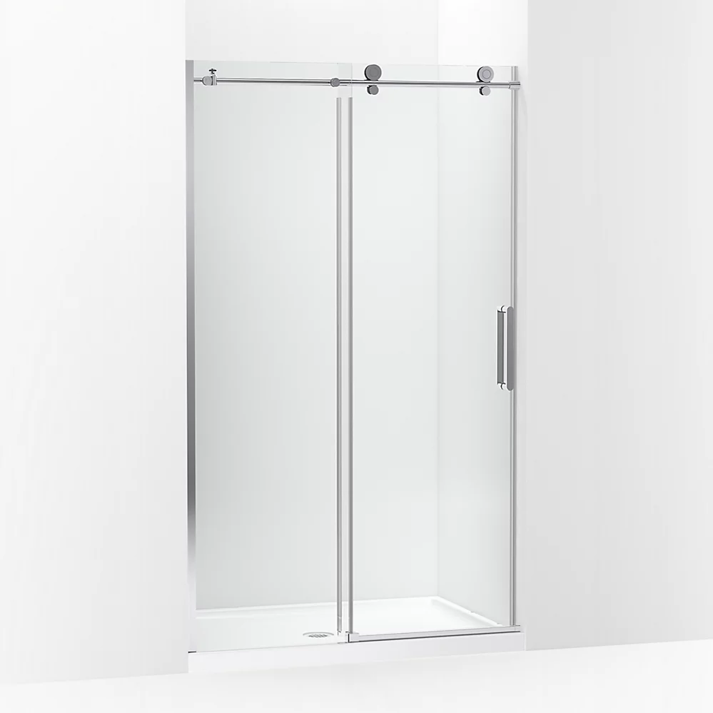 kohler Composed™Sliding shower door 78" H x 44-1/8 - 47-7/8" W with 3/8" thick Crystal Clear glass
