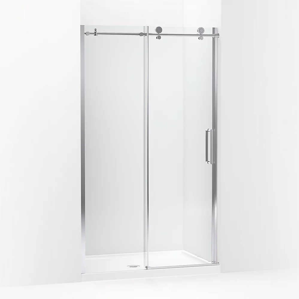kohler Composed™Sliding shower door 78" H x 44-5/8 - 47-7/8" W with 3/8" thick Crystal Clear glass