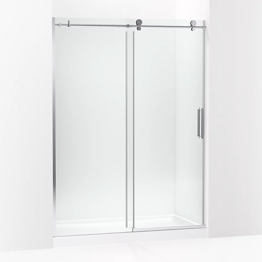 kohler Composed™Sliding shower door 78" H x 56-1/8 - 59-7/8" W with 3/8" thick Crystal Clear glass