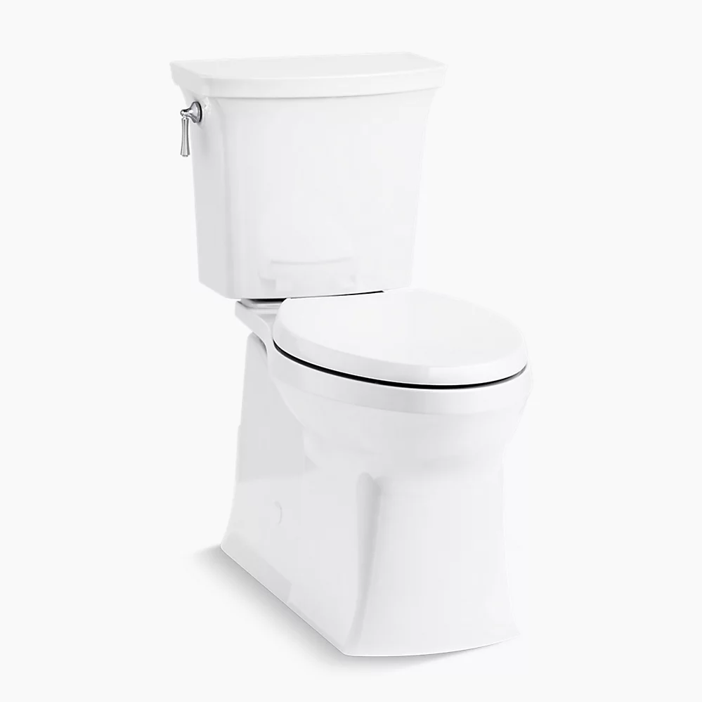 kohler Corbelle®ContinuousClean XT two-piece elongated toilet with skirted trapway 1.28 gpf