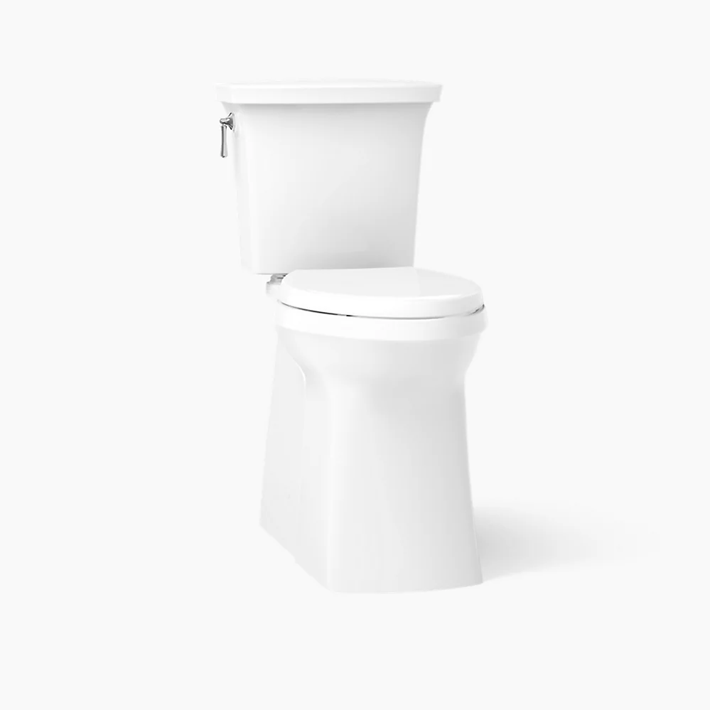 kohler Corbelle®Tall ContinuousClean two-piece elongated toilet with skirted trapway 1.28 gpf