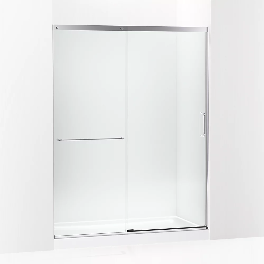 kohler Elate®Tall 75-1/2" H sliding shower door with 5/16"-thick glass