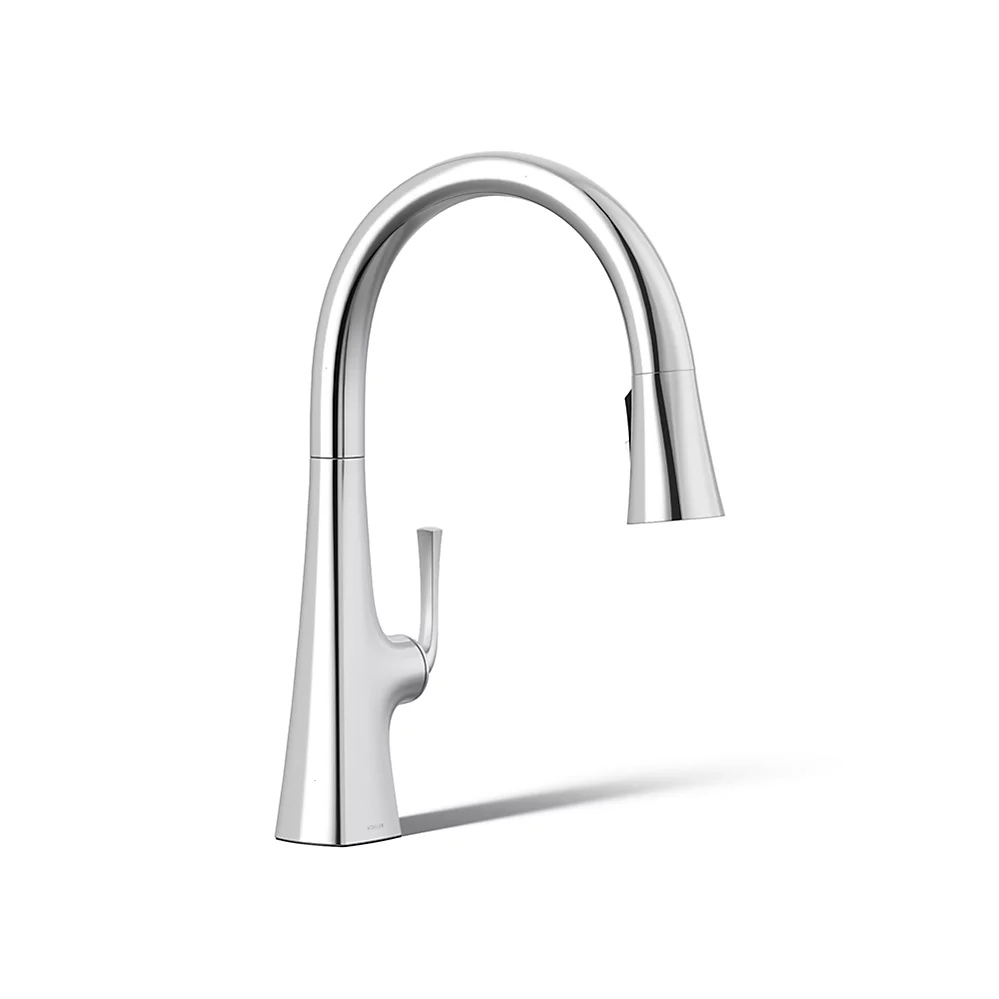 kohler Graze®Pull-down kitchen sink faucet with three-function sprayhead