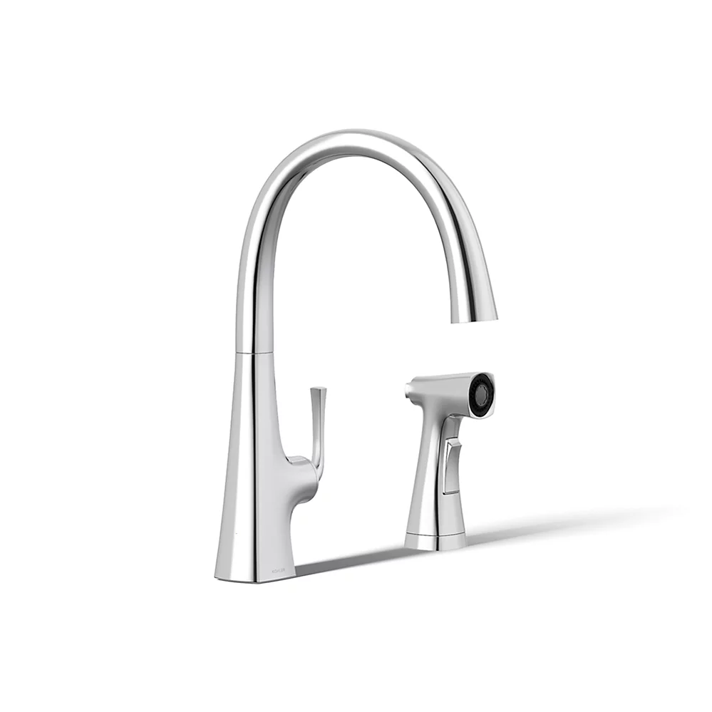 kohler Graze®Single-handle kitchen sink faucet with two-function side sprayer