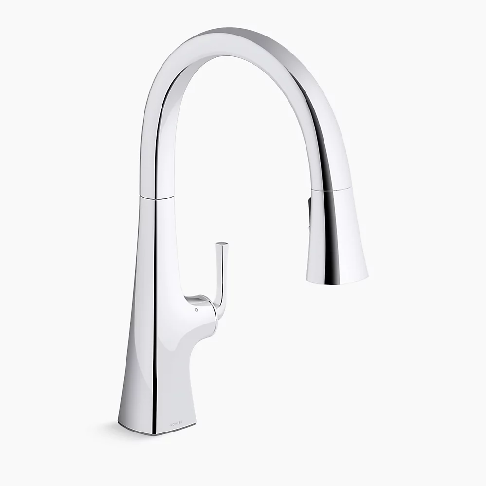 kohler Graze®Touchless pull-down kitchen sink faucet with three-function sprayhead