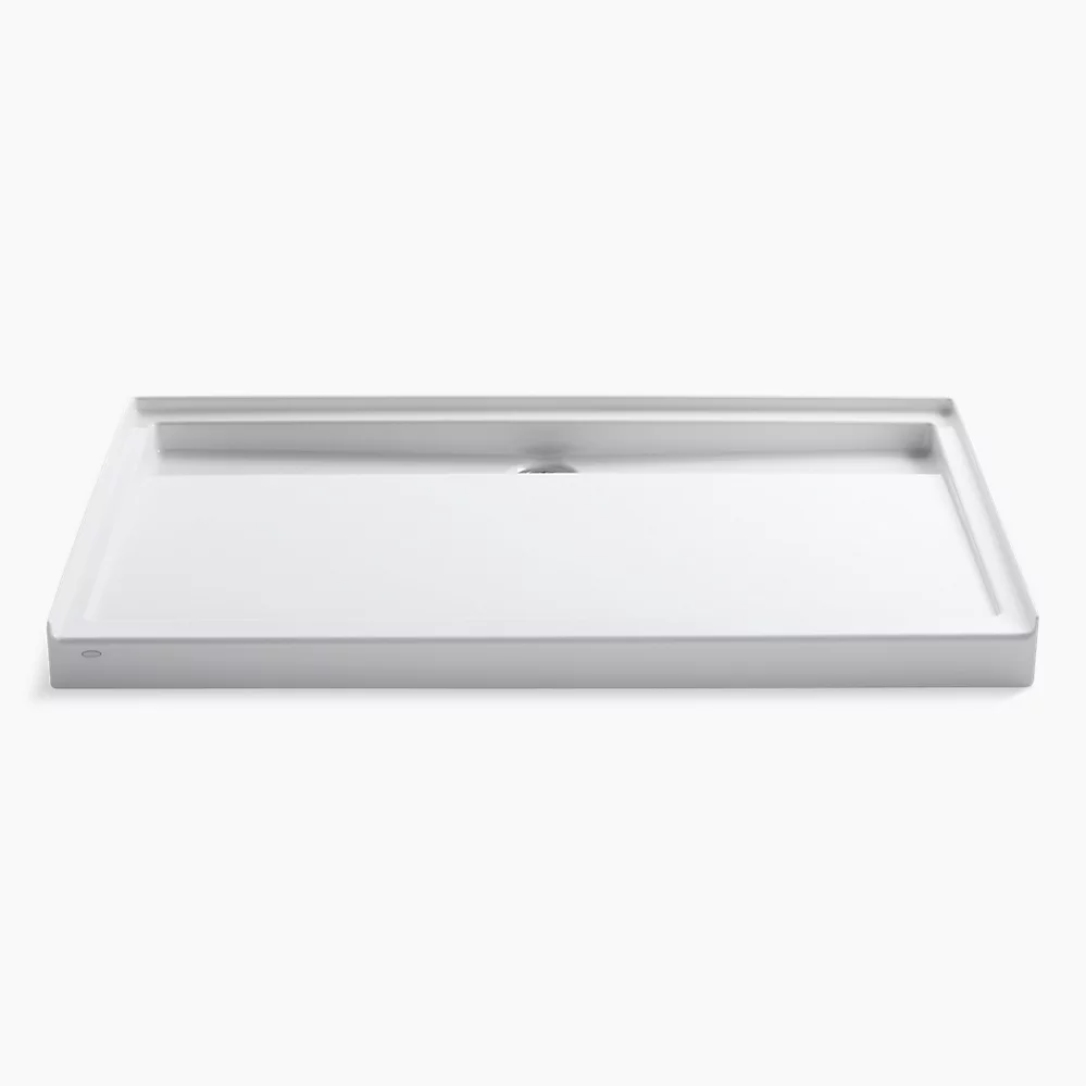 kohler Groove®60" x 36" alcove shower base center drain