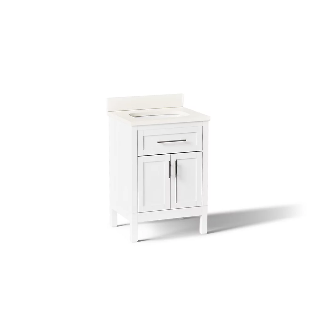 kohler Hadron™24" bathroom vanity cabinet with sink and quartz top