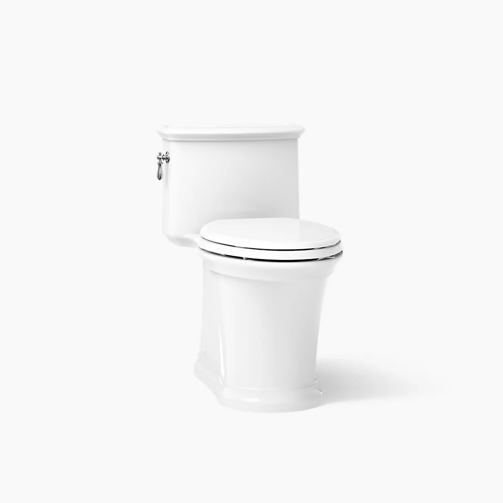 kohler Harken®One-piece compact elongated toilet with skirted trapway 1.28 gpf