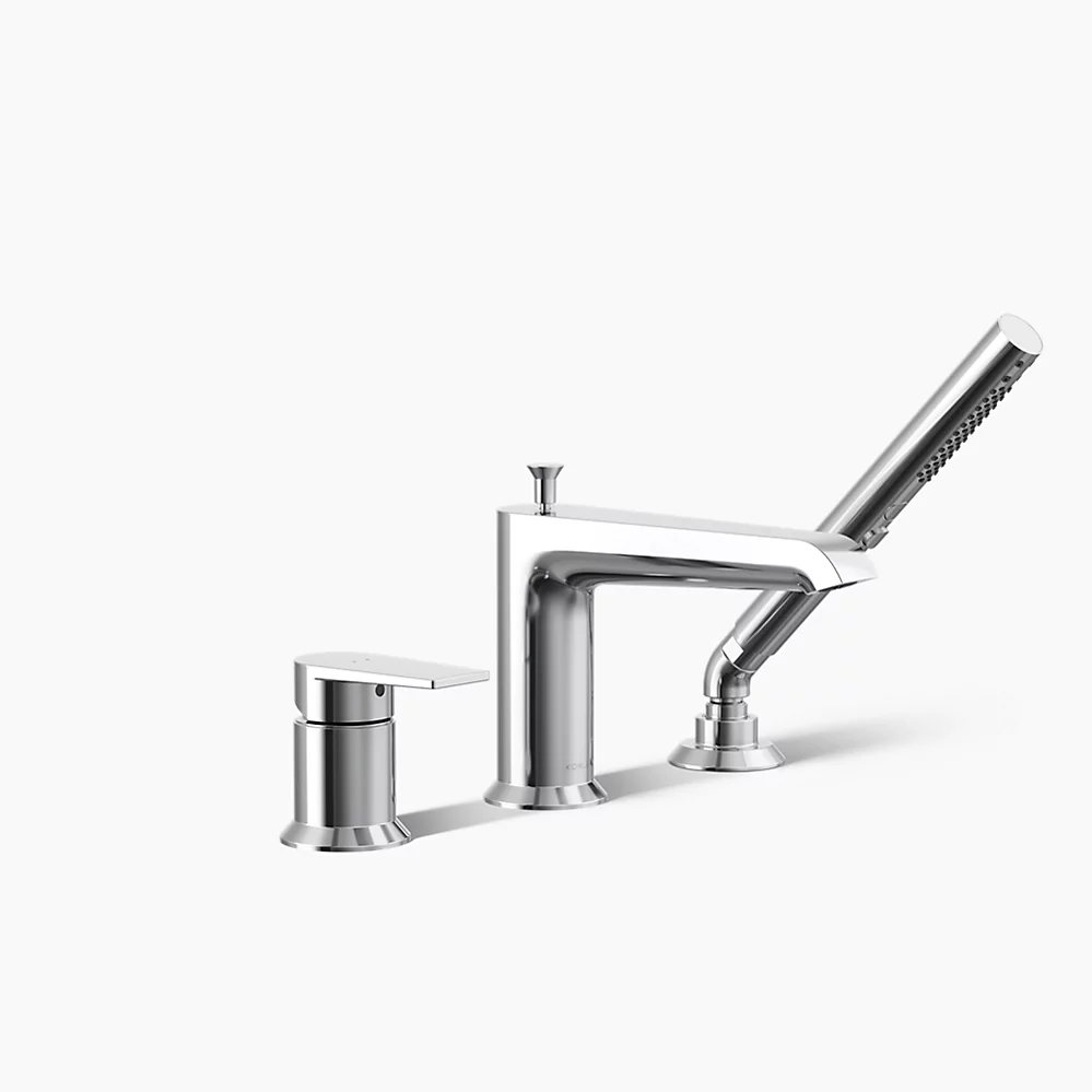 kohler Hint®Deck-mount bath faucet with handshower