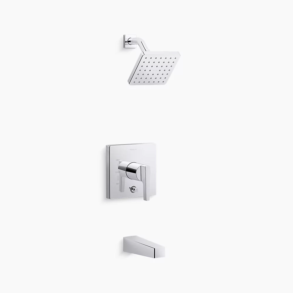 kohler Honesty®Rite-Temp® bath and shower trim kit with push-button diverter 1.75 gpm