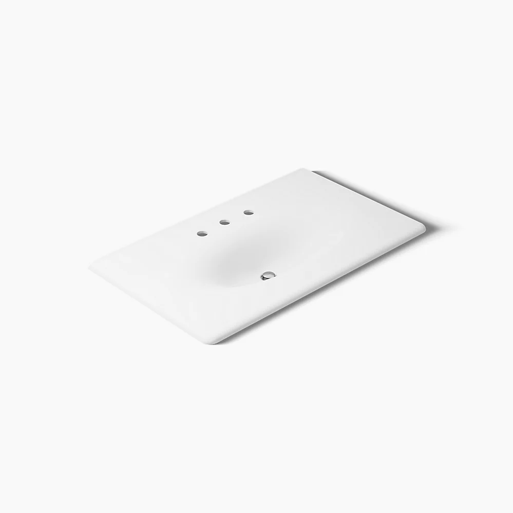 kohler Iron/Impressions®37" Enameled cast iron vanity top with integrated oval sink