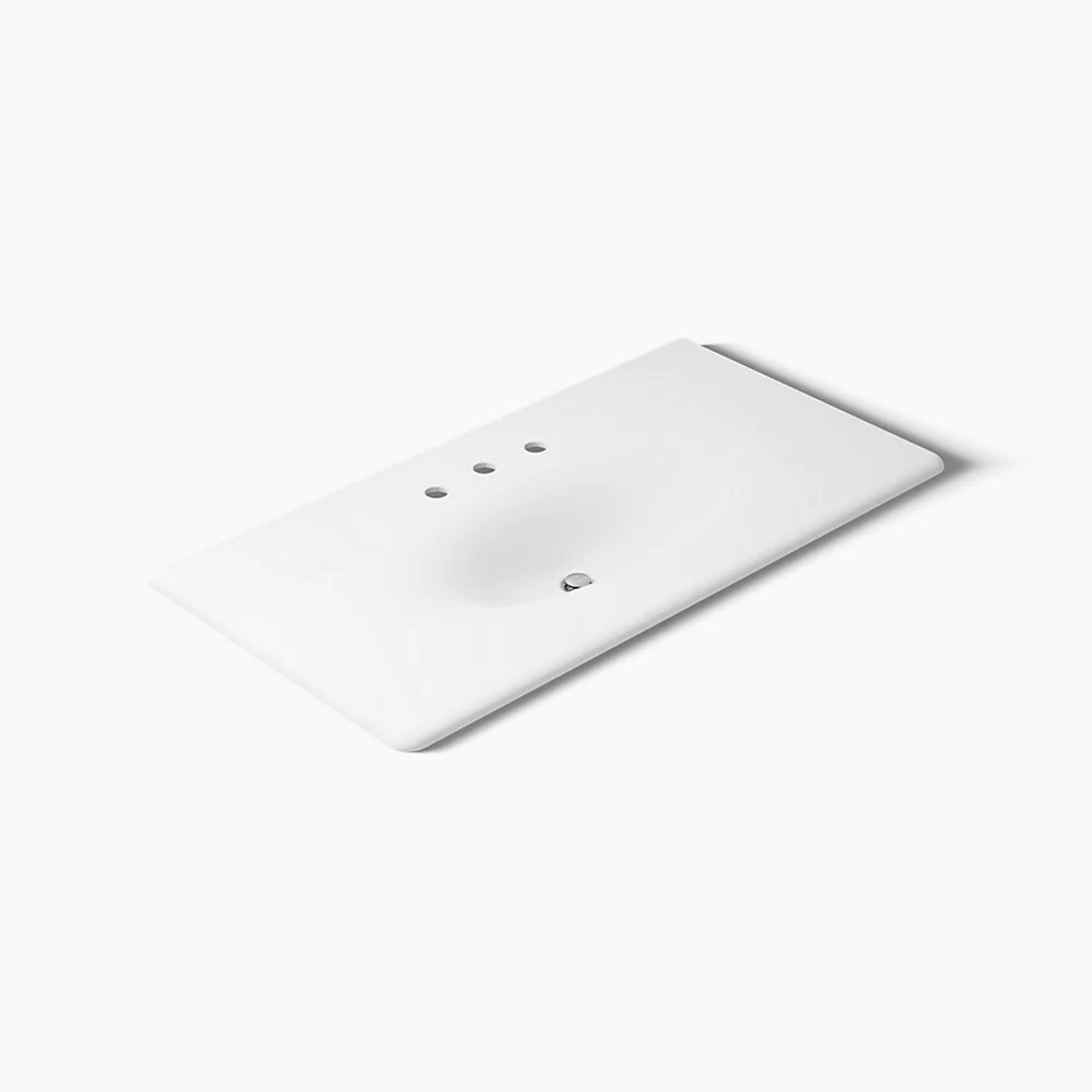 kohler Iron/Impressions®43" Enameled cast iron vanity top with integrated oval sink