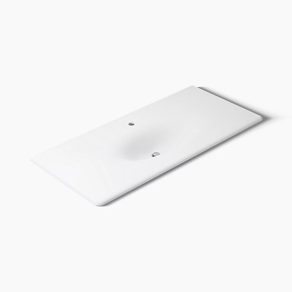 kohler Iron/Impressions®49" Enameled cast iron vanity top with integrated oval sink