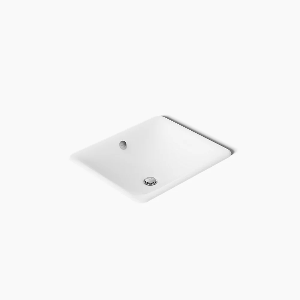 kohler Iron Plains®18-1/2" rectangular drop-in/undermount bathroom sink