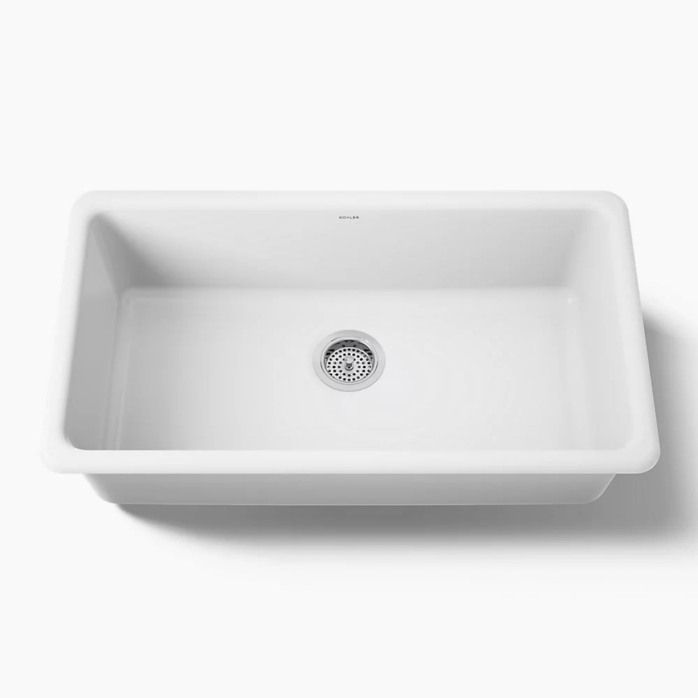 kohler Iron/Tones®33" top-/undermount single-bowl kitchen sink