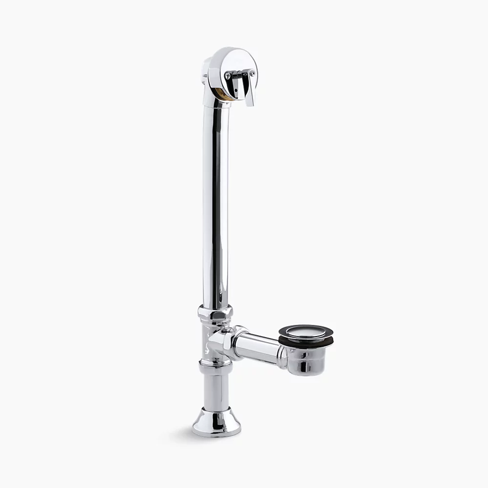 kohler Iron Works®Decorative 1-1/2" adjustable pop-up bath drain for 5' whirlpool with tailpiece