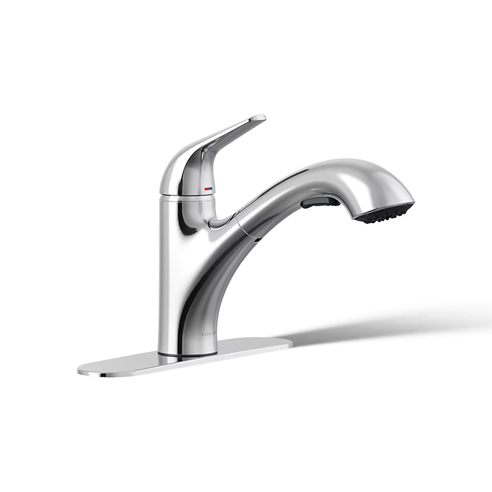 kohler Jolt®Pull-out kitchen sink faucet with two-function sprayhead