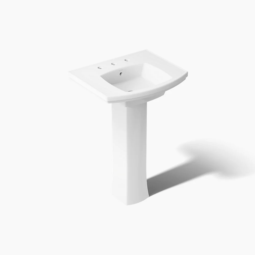 kohler Kelston®23-3/4" rectangular pedestal bathroom sink