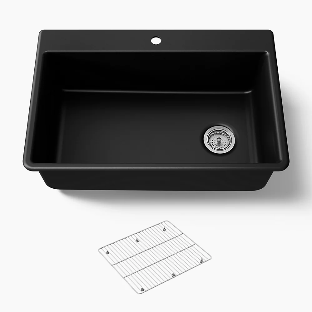 kohler Kennon®33" top-/undermount single-bowl kitchen sink