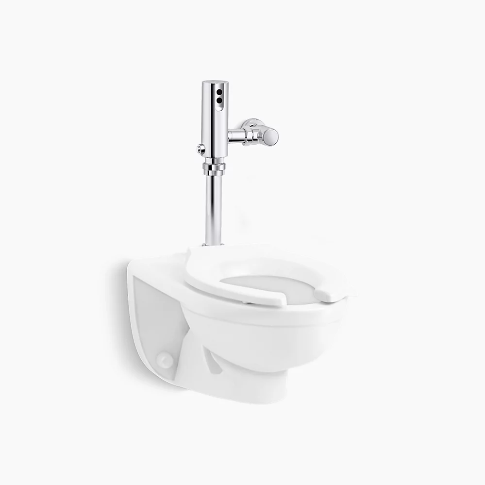 kohler Kingston™ UltraAntimicrobial toilet with Mach® Tripoint® touchless DC 1.0 gpf flushometer