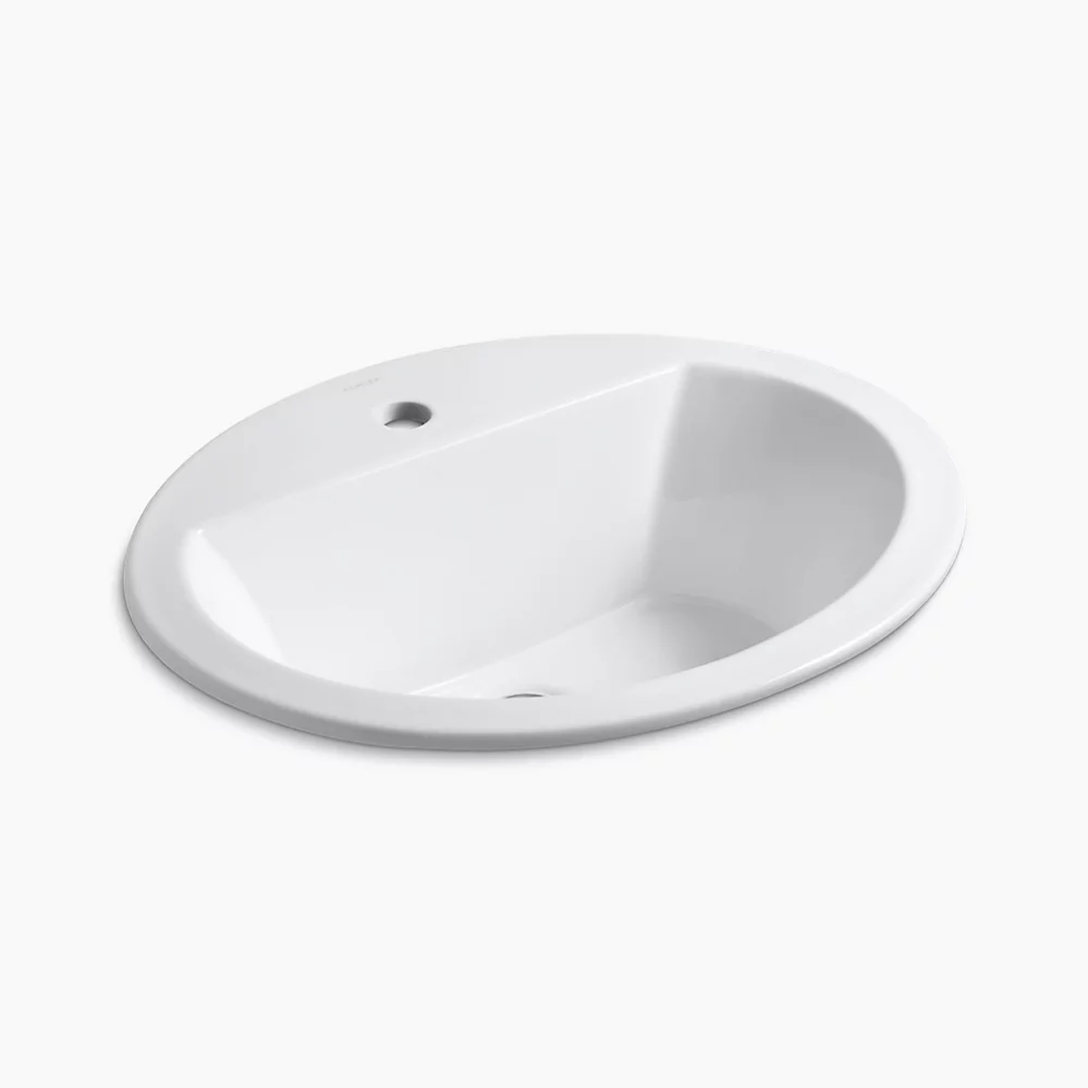 kohler Bryant®20-1/4" oval drop-in bathroom sink