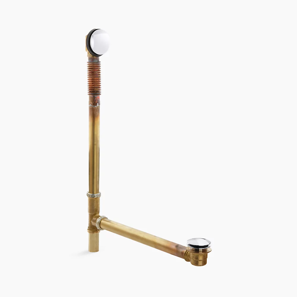 kohler ClearfloBrass toe tap bath drain