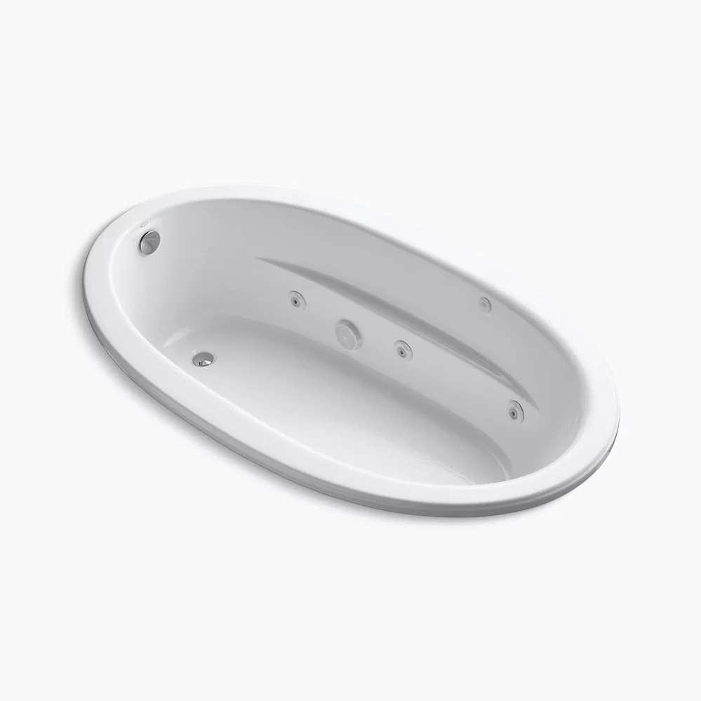 kohler Sunward®72" x 42" drop-in whirlpool bath