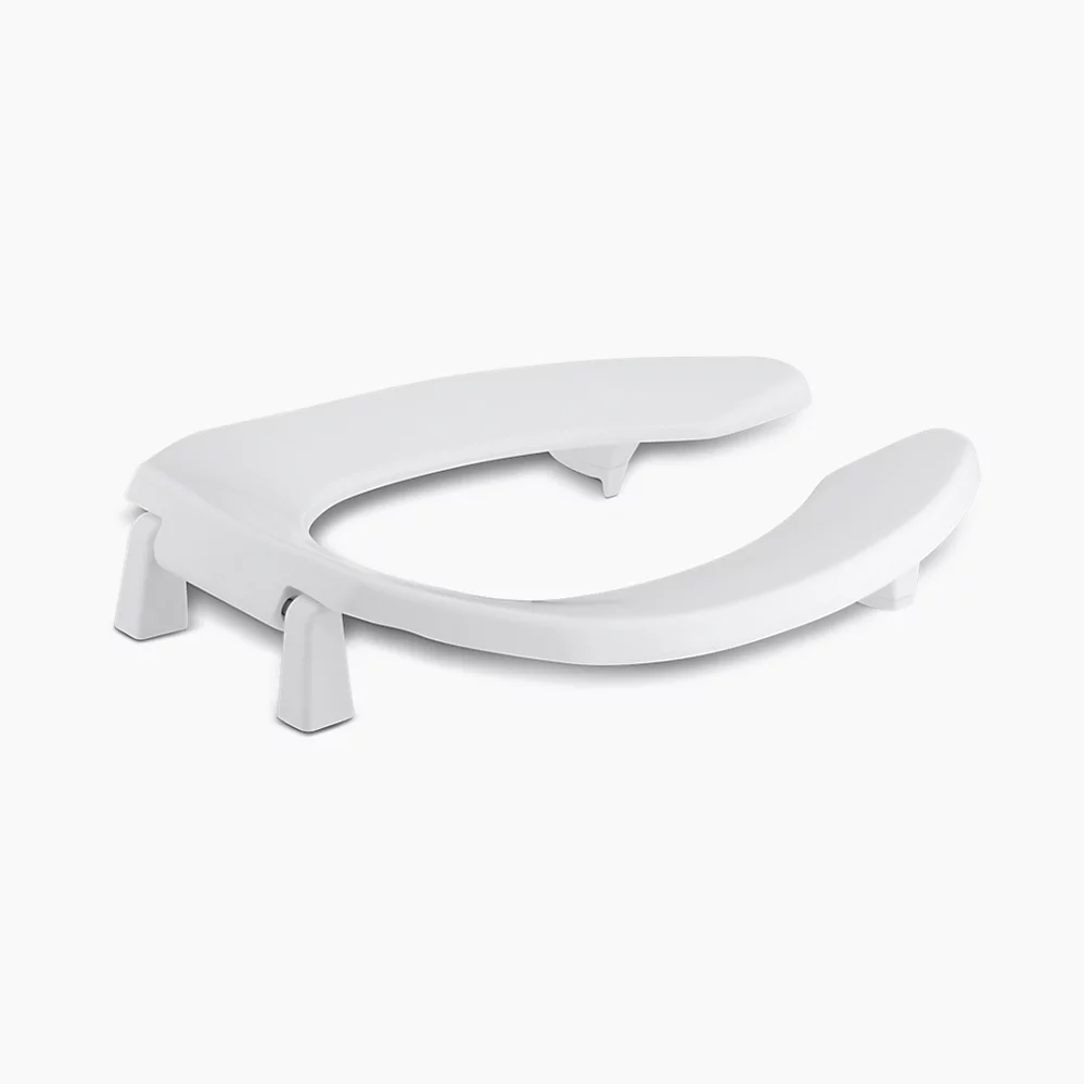 kohler Lustra™Commercial elongated toilet seat with 1" bumpers and antimicrobial agent